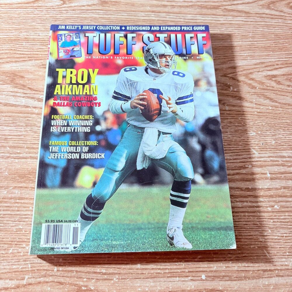 Tuff Stuff Magazine November 1993 Troy Aikman Cover
